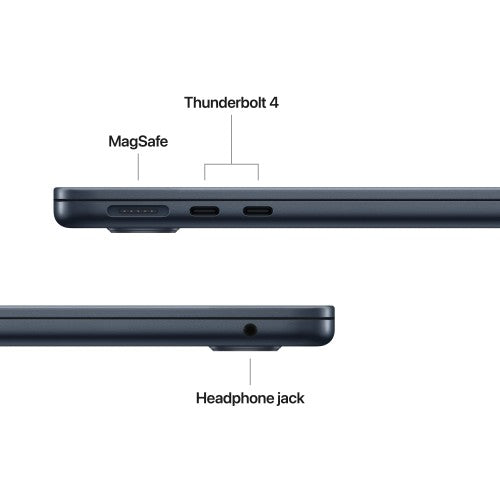 Apple MacBook Air 13-inch : M5 chip with 10‑core CPU and 10‑core GPU, 24GB, 1TB SSD - Midnight