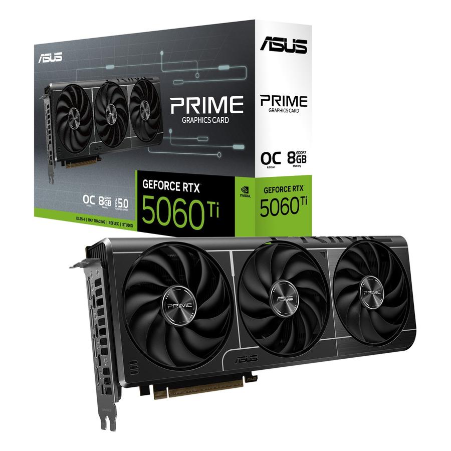 ASUS Prime -RTX5060TI-O8G NVIDIA GeForce RTX 5060 Ti 8 GB GDDR7 - GKN Direct