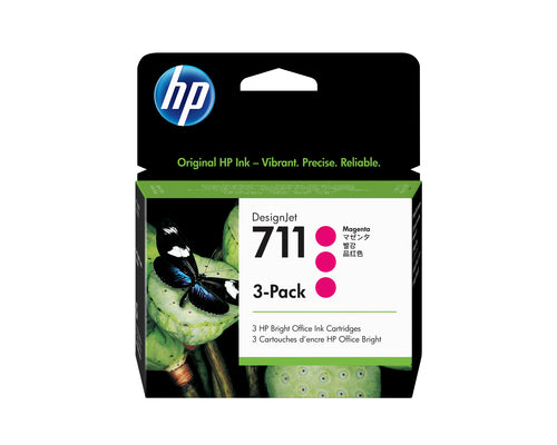 HP CZ135A/711 Ink cartridge magenta 29ml Pack=3 for HP DesignJet T 520