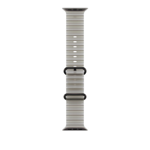 Apple 49mm Translucent Gray Ocean Band - Black Titanium Finish