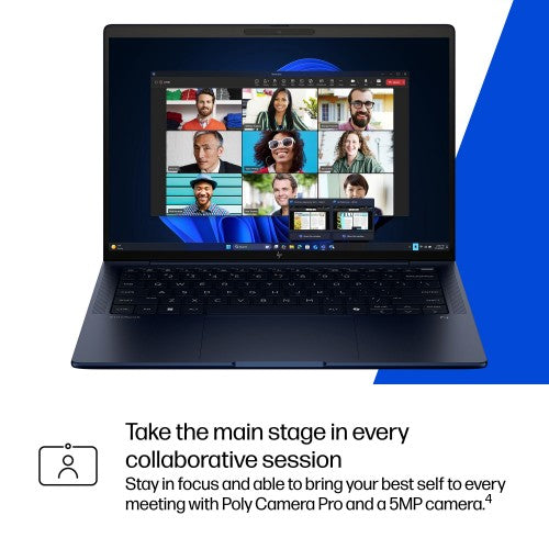 HP EliteBook X G1i Next Gen AI PC Copilot+ PC Intel Core Ultra 5 228V Laptop 35.6 cm (14") Touchscreen WUXGA 32 GB LPDDR5x-SDRAM 512 GB SSD Wi-Fi 7 (802.11be) Windows 11 Pro Blue