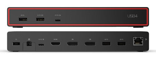 Lenovo 40BF0135UK laptop dock/port replicator Wired USB4 Black