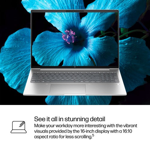 HP ProBook 4 G1i AI PC Wolf Pro Security Edition Intel Core Ultra 5 225H Laptop 40.6 cm (16") WUXGA 24 GB DDR5-SDRAM 1 TB SSD Wi-Fi 7 (802.11be) Windows 11 Pro Silver