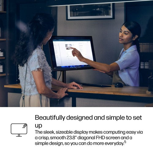 HP ProStudio 4 G1i 23.8 Desktop AI PC Intel Core Ultra 5 235T 60.5 cm (23.8") 1920 x 1080 pixels All-in-One PC 24 GB DDR5-SDRAM 512 GB SSD Windows 11 Pro Wi-Fi 6E (802.11ax) Black, Silver