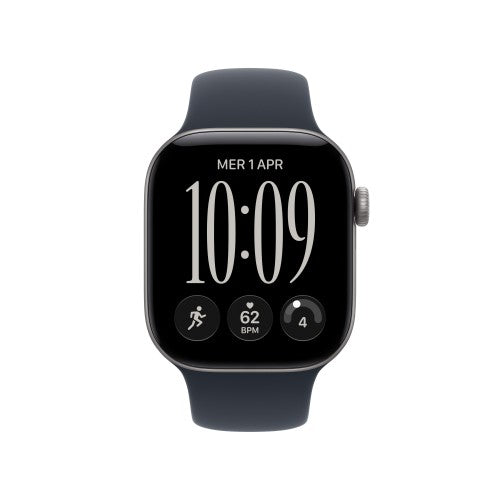 Apple Watch Series 12 GPS + Cellular 42mm Space Grey Aluminium Case with Navy Blue Sport Band - S/M
