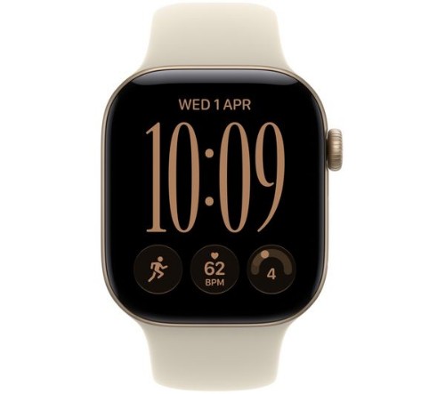 Apple Watch Series 12 GPS 42mm Light Gold Aluminium Case with Sand Sport Band - S/M