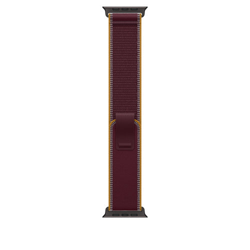 Apple 49mm Burgundy Trail Loop - M/L - Black Titanium Finish