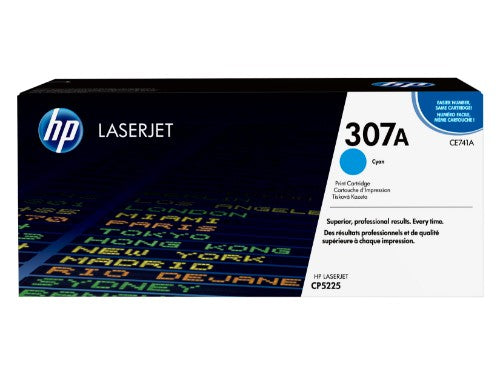 HP CE741A/307A Toner cartridge cyan, 7.3K pages ISO/IEC 19798 for HP CLJ CP 5220