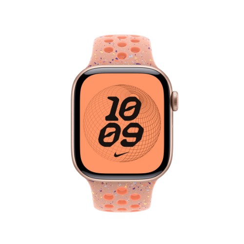 Apple MGAQ4ZM/A smart wearable accessory Band Pink Aluminium, Fluoroelastomer