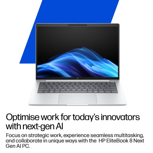 HP EliteBook 8 G1i 16 inch Notebook Next Gen AI PC Wolf Pro Security Edition Copilot+ PC Intel Core Ultra 7 256V Laptop 40.6 cm (16") WUXGA 16 GB LPDDR5x-SDRAM 512 GB SSD Wi-Fi 7 (802.11be) Windows 11 Pro Silver