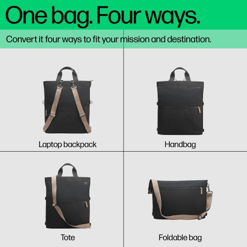 HP 14-inch Convertible Laptop Backpack Tote