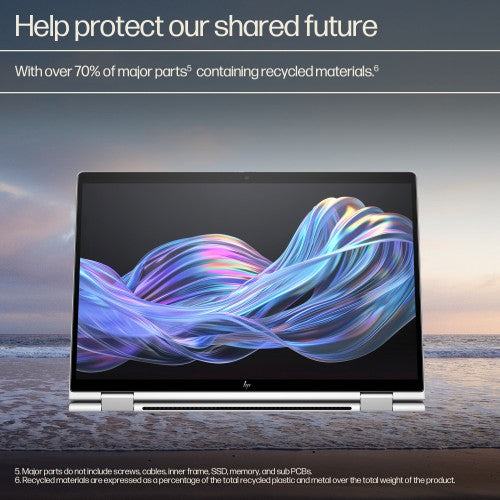 HP EliteBook X Flip G1i 14 Next Gen AI PC Wolf Pro Security Edition Copilot+ PC Intel Core Ultra 7 268V Hybrid (2-in-1) 35.6 cm (14") Touchscreen 2.5K 32 GB LPDDR5x-SDRAM 2 TB SSD Wi-Fi 7 (802.11be) Windows 11 Pro Silver