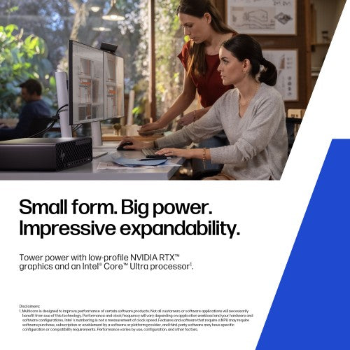 HP Z2 SFF G1i Wolf Pro Security Edition Intel Core Ultra 7 265 32 GB DDR5-SDRAM 1 TB SSD NVIDIA RTX Pro 2000 Blackwell Windows 11 Pro Workstation AI Workstation, AI PC Black