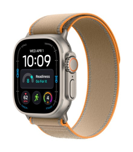 Apple Watch Ultra 4 GPS + Cellular 49mm Natural Titanium Case with Sand Trail Loop - M/L