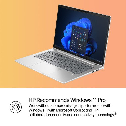 HP ProBook 4 G1i AI Wolf Pro Security Edition Intel Core Ultra 5 225H Laptop 35.6 cm (14") WUXGA 16 GB DDR5-SDRAM 512 GB SSD Wi-Fi 7 (802.11be) Windows 11 Pro AI PC Silver