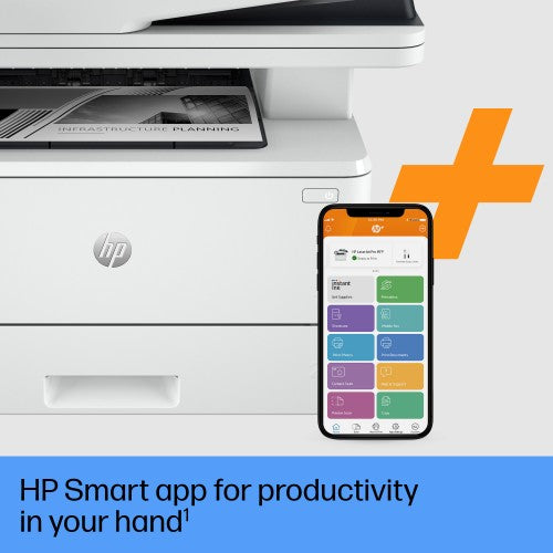 HP LaserJet Pro 4102fdn Multifunction Black and white Printer, Ethernet Only; Copier, Scanner