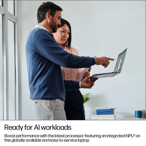 HP EliteBook 6 G1i 13 inch Notebook AI PC Wolf Pro Security Edition Intel Core Ultra 5 225U Laptop 33.8 cm (13.3") Touchscreen WUXGA 16 GB DDR5-SDRAM 512 GB SSD Wi-Fi 7 (802.11be) Windows 11 Pro Silver