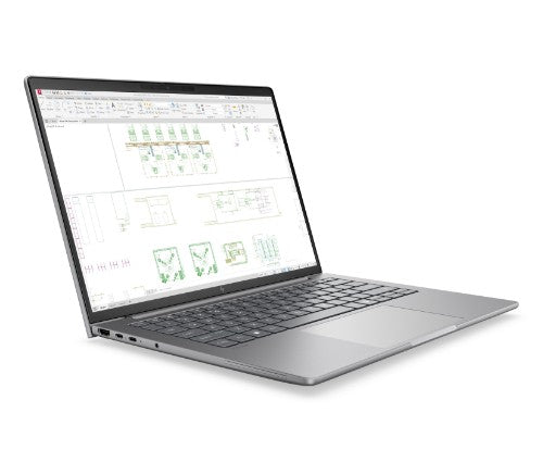 HP ZBook 8 G2i 14 Copilot+ PC Intel Core Ultra 7 356H Mobile workstation 35.6 cm (14") WUXGA 48 GB DDR5-SDRAM 1 TB SSD NVIDIA RTX PRO 500 Blackwell Wi-Fi 7 (802.11be) Windows 11 Pro AI Workstation, AI PC Silver