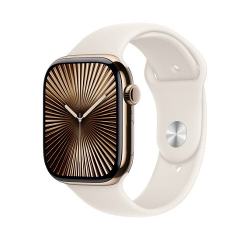 Apple MXM63ZM/A smart wearable accessory Band Beige Fluoroelastomer