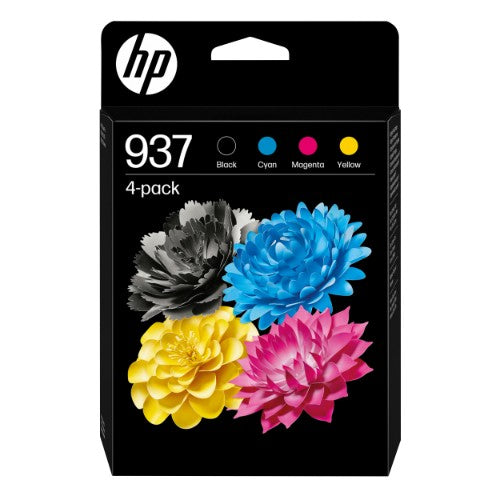 HP 6C400NE/937 Printhead cartridge multi pack Bk,C,M,Y 1450pg + 3x800pg Pack=4 for HP OJ Pro 9100/e