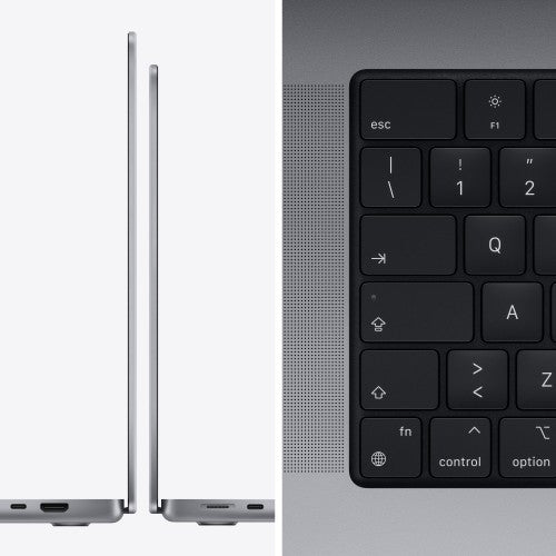 Apple MacBook Pro Apple M M1 Pro Laptop 41.1 cm (16.2") 16 GB 512 GB SSD Wi-Fi 6 (802.11ax) macOS Monterey English Grey