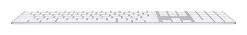 Apple Magic w/ Numeric Keypad keyboard Universal Bluetooth AZERTY French Silver, White