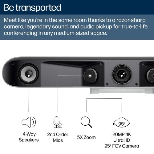 HP Poly Studio V52 USB Video Bar