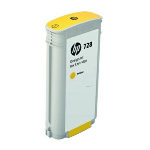 HP F9J65A/728 Ink cartridge yellow 130ml for HP DesignJet T 730/830