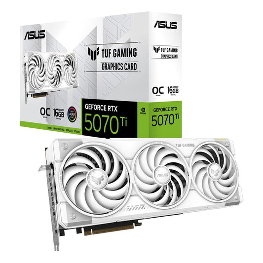 ASUS TUF Gaming TUF-RTX5070TI-O16G-WHITE-GAMING NVIDIA GeForce RTX 5070 Ti 16 GB GDDR7 - GKN Direct