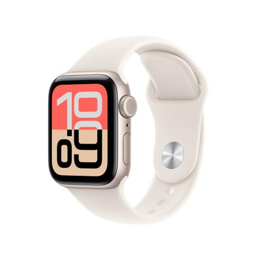 Apple Watch SE (3nd generation) SE 3 GPS + Cellular 40mm Starlight Aluminium Case with Starlight Sport Band - M/L - GKN Direct