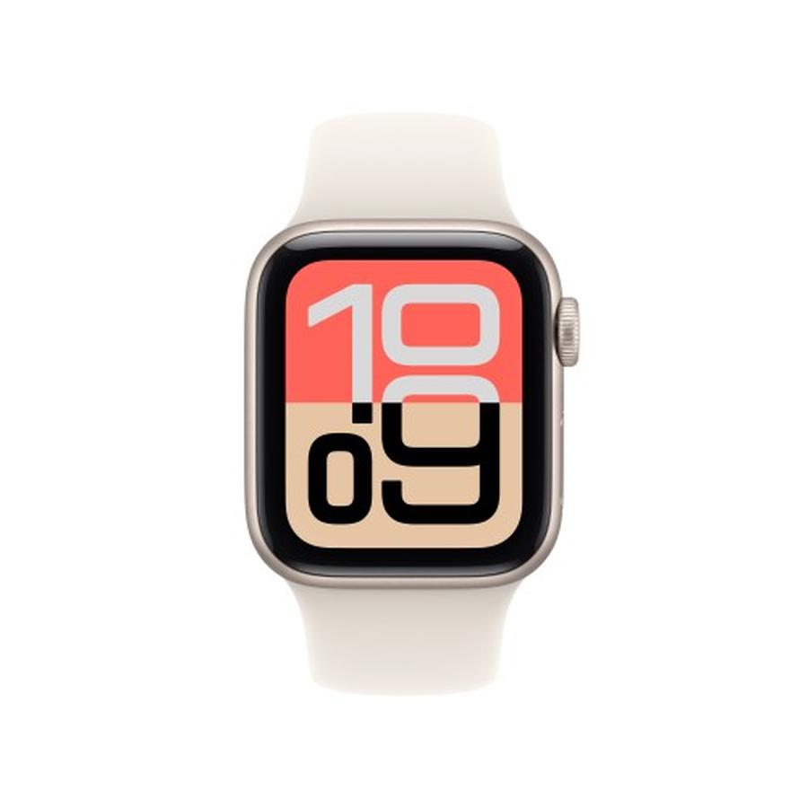 Apple Watch SE (3nd generation) SE 3 GPS + Cellular 40mm Starlight Aluminium Case with Starlight Sport Band - M/L - GKN Direct