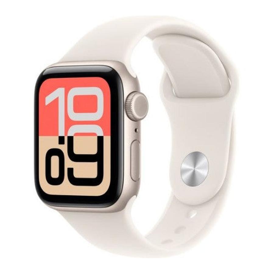Apple Watch SE (3nd generation) SE 3 GPS + Cellular 40mm Starlight Aluminium Case with Starlight Sport Band - S/M - GKN Direct