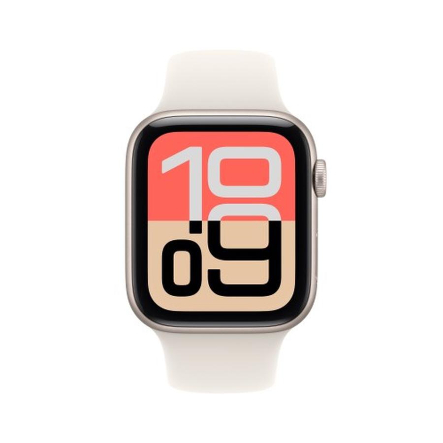 Apple Watch SE (3nd generation) SE 3 GPS + Cellular 44mm Starlight Aluminium Case with Starlight Sport Band - M/L - GKN Direct