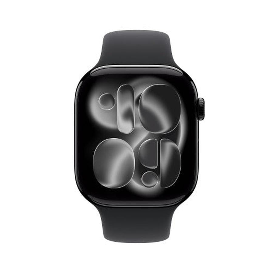 Apple Watch Series 11 GPS 46mm Jet Black Aluminium Case with Black Sport Band - S/M - GKN Direct