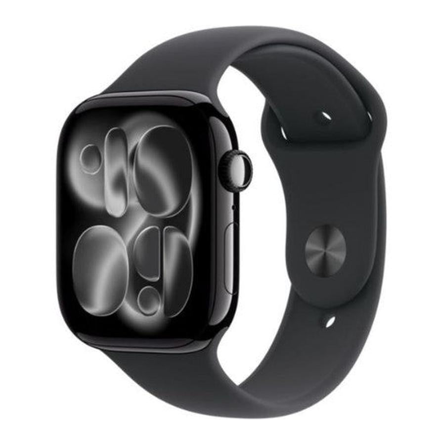 Apple Watch Series 11 GPS 46mm Jet Black Aluminium Case with Black Sport Band - S/M - GKN Direct
