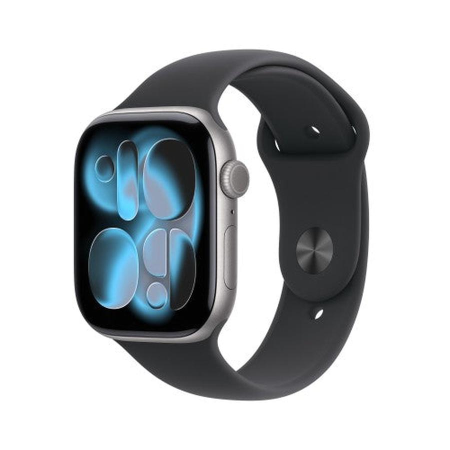 Apple Watch Series 11 GPS 46mm Space Grey Aluminium Case with Black Sport Band - M/L - GKN Direct