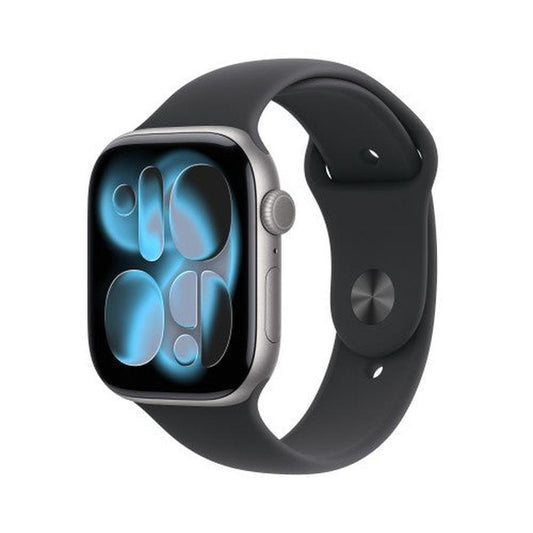 Apple Watch Series 11 GPS 46mm Space Grey Aluminium Case with Black Sport Band - M/L - GKN Direct