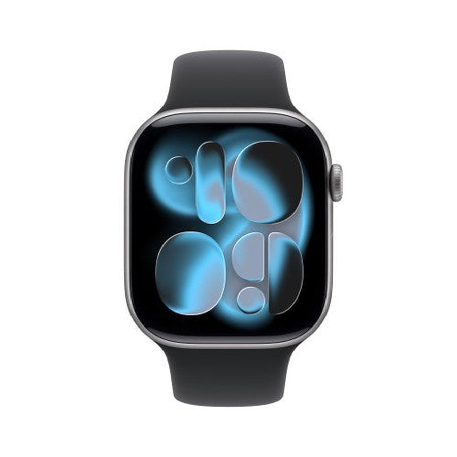 Apple Watch Series 11 GPS 46mm Space Grey Aluminium Case with Black Sport Band - M/L - GKN Direct