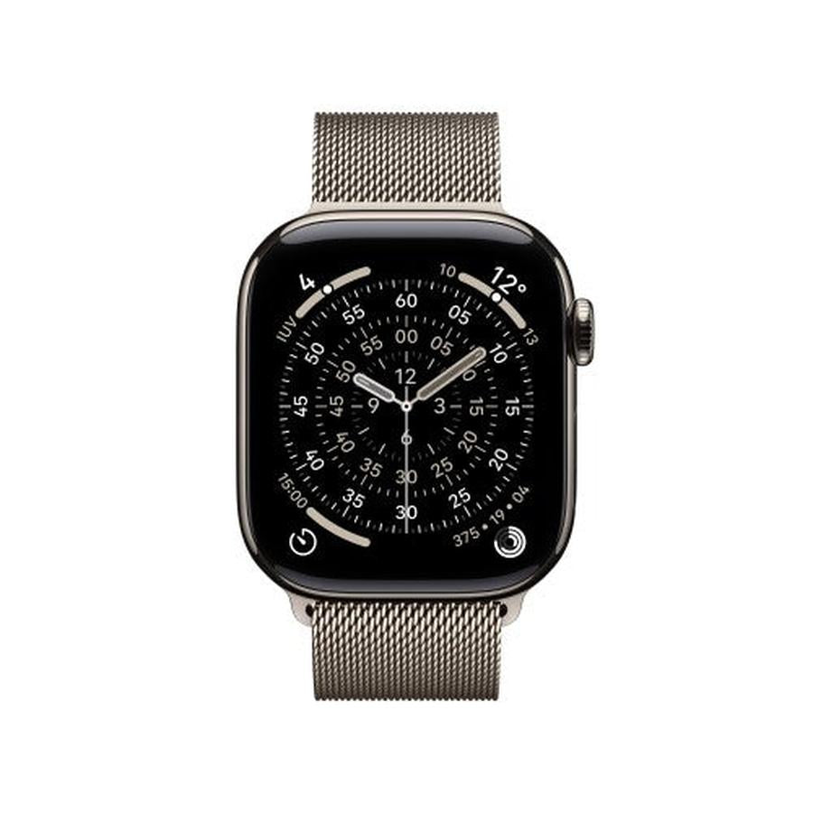 Apple Watch Series 11 GPS + Cellular 42mm Natural Titanium Case with Natural Milanese Loop - GKN Direct