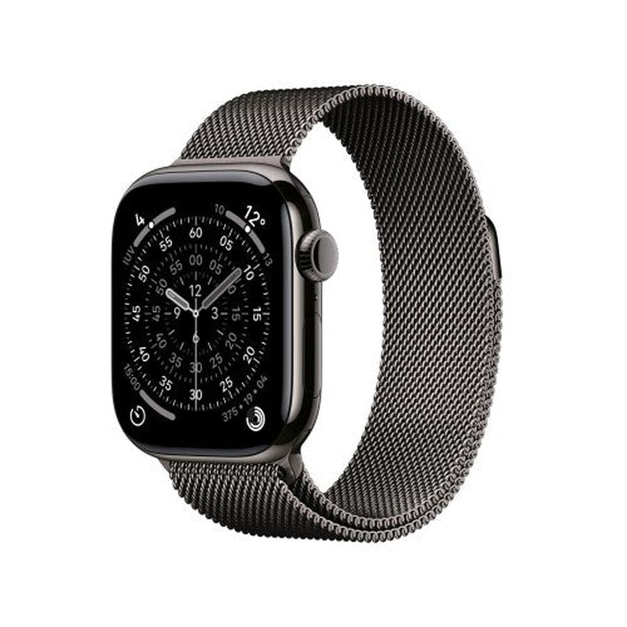 Apple Watch Series 11 GPS + Cellular 42mm Slate Titanium Case with Slate Milanese Loop - GKN Direct