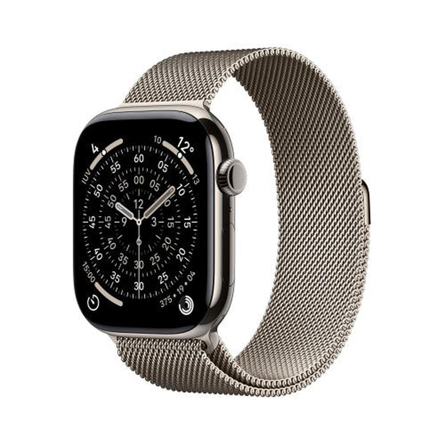 Apple Watch Series 11 GPS + Cellular 46mm Natural Titanium Case with Natural Milanese Loop - M/L - GKN Direct