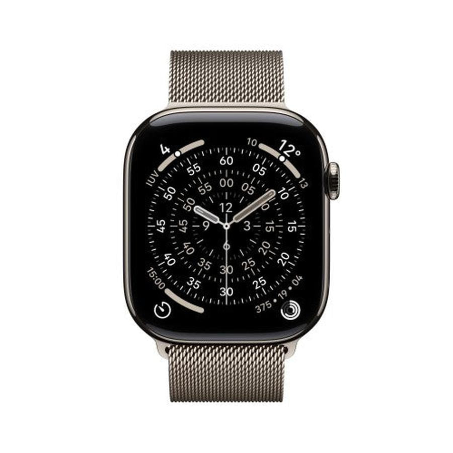Apple Watch Series 11 GPS + Cellular 46mm Natural Titanium Case with Natural Milanese Loop - M/L - GKN Direct