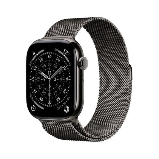 Apple Watch Series 11 GPS + Cellular 46mm Slate Titanium Case with Slate Milanese Loop - M/L - GKN Direct