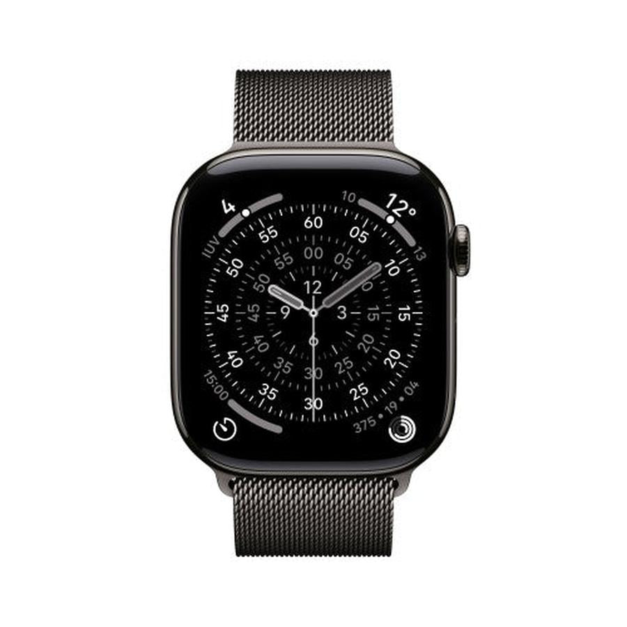 Apple Watch Series 11 GPS + Cellular 46mm Slate Titanium Case with Slate Milanese Loop - M/L - GKN Direct