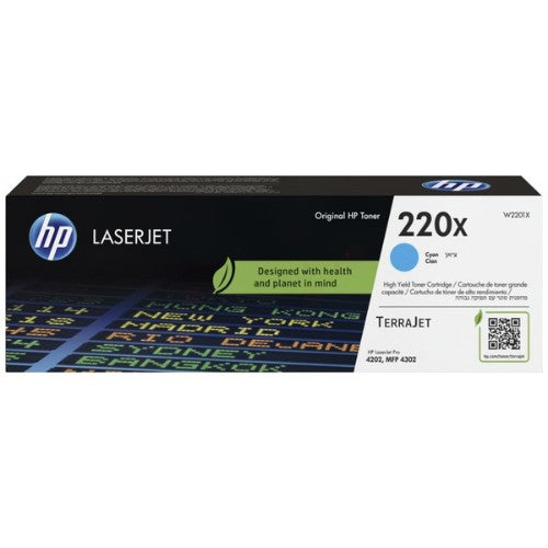 HP W2201X/220X Toner cartridge cyan high-capacity, 5.5K pages ISO/IEC 19798 for HP CLJ Pro 4202/e