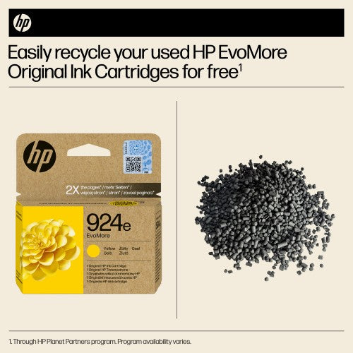HP 4K0U9NE/924E Ink cartridge yellow EvoMore, 800 pages ISO/IEC 19752 9ml for HP OJ Pro 8120/e