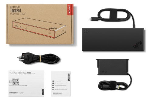 Lenovo 40BF0135UK laptop dock/port replicator Wired USB4 Black