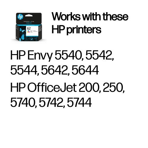 HP C2P06AE/62 Printhead cartridge color, 165 pages ISO/IEC 24711 4,5ml for HP Envy 5640/OJ 250 mobile
