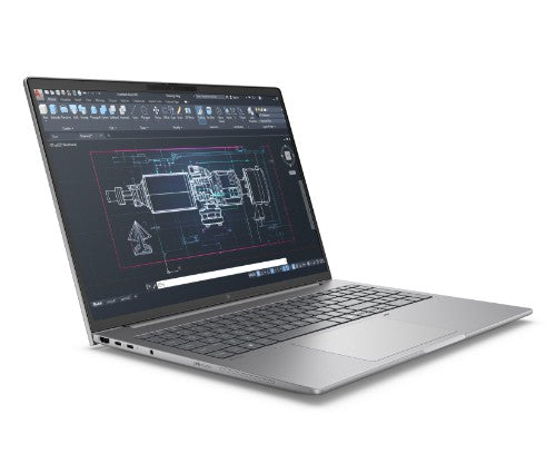 HP ZBook 8 G1i Wolf Pro Security Edition- Data Science Intel Core Ultra 9 285H Mobile workstation 40.6 cm (16") 2.5K 64 GB DDR5-SDRAM 1 TB SSD NVIDIA RTX 500 Ada Wi-Fi 7 (802.11be) Windows 11 Pro AI Workstation, AI PC Silver