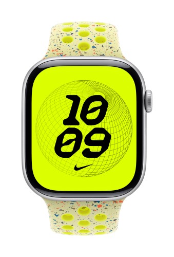 Apple MGC04ZM/A smart wearable accessory Band Yellow Aluminium, Fluoroelastomer